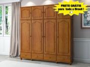 Roupeiro Armario Guarda Roupa 2.27 m 08 Portas 300 Copacabana Moveis Woods Artes Industriais